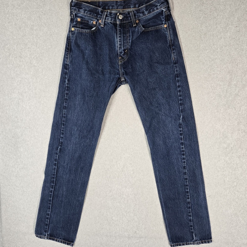 Levi's 505 Men Jeans 30X34 Blue Denim Regular Fit Straight Leg 31" Inseam